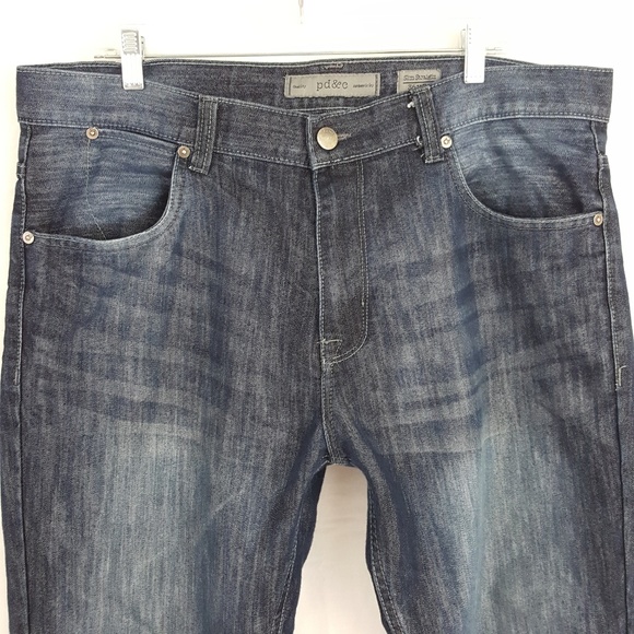 PD & C Slim Straight Factory Faded Stretch 36 x 32 - Picture 2 of 6